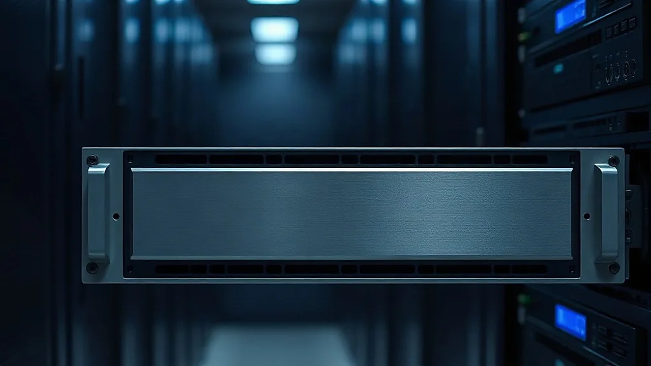Sunucu kabininden yarıya kadar çekilmiş 1U sunucu bıçağı; OpenAI Dots ajanlarının çalıştığı izole bulut bilgisayar (Temsili görsel)