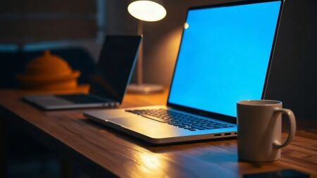 Ekranı maviye dönen dizüstü bilgisayar; Windows 11 güncelleme hataları böyle anlarda ortaya çıkıyor. (Temsili görsel)