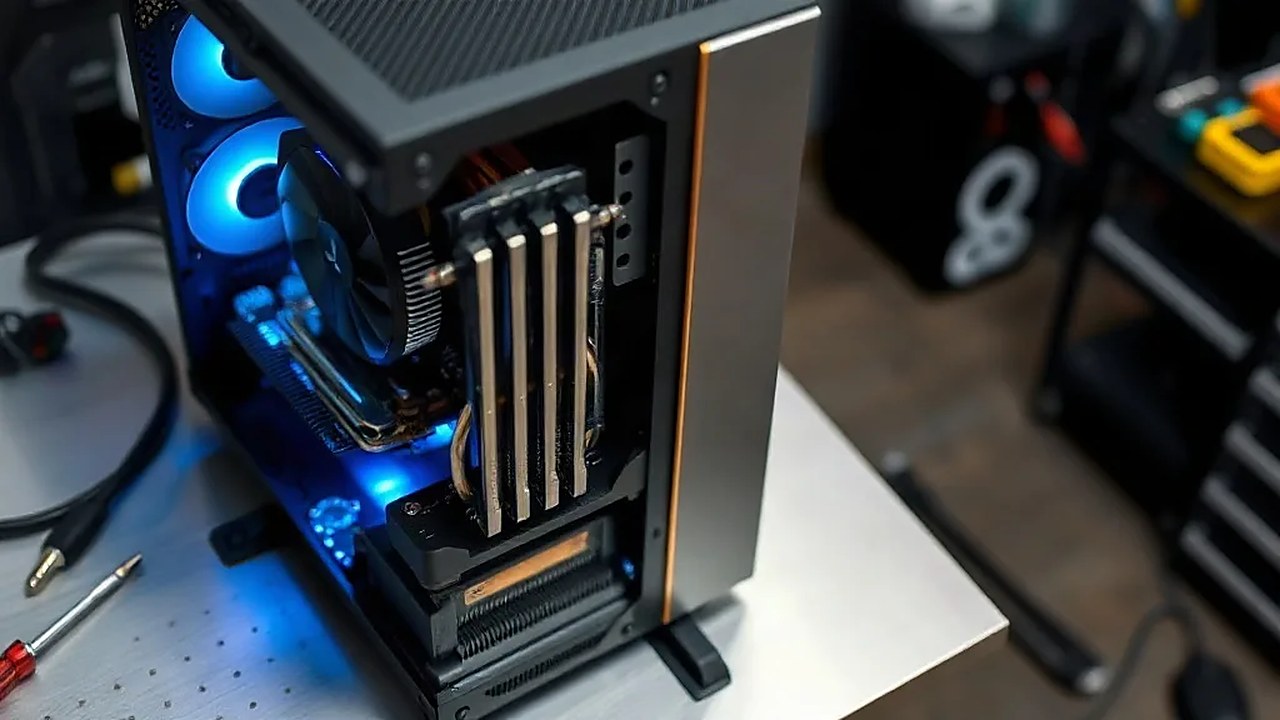 Yan paneli açılmış masaüstü kasa; Windows 11 güncelleme hataları sürücü çakışmasında donanımı vuruyor. (Temsili görsel)