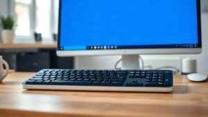 Windows 7 duvar kağıdı düz mavi renge ayarlandığında ekranda kalan tek renkli masaüstü (Temsili görsel)
