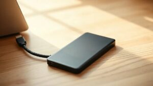 Windows 11 yedekleme hatası yüzünden bağlantısı kopan harici SSD ve dizüstü bilgisayar (Temsili görsel)