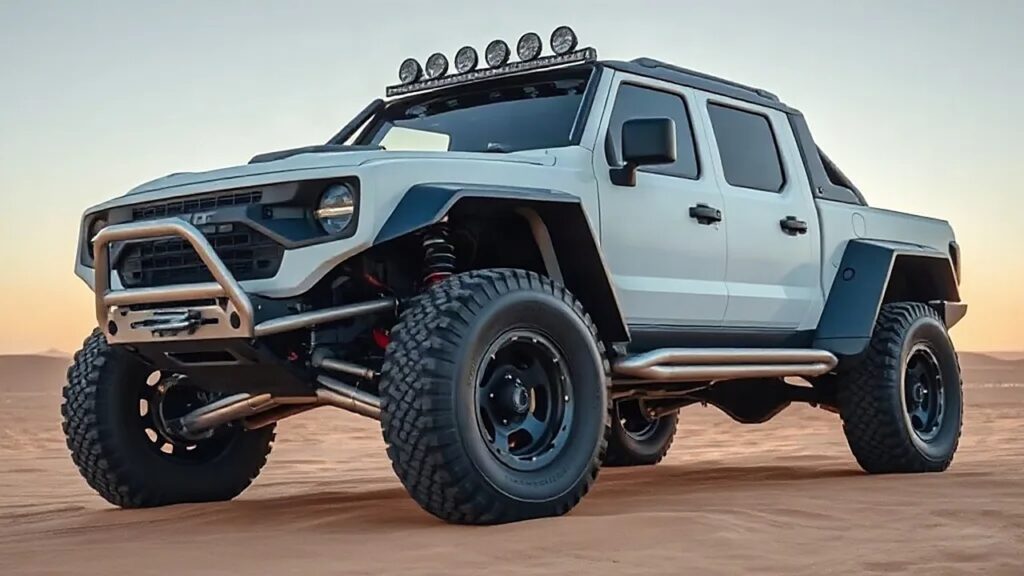 Honda Passport Baja hibrit Trophy Truck yarış aracını temsil eden çöl kamyoneti (Temsili görsel)