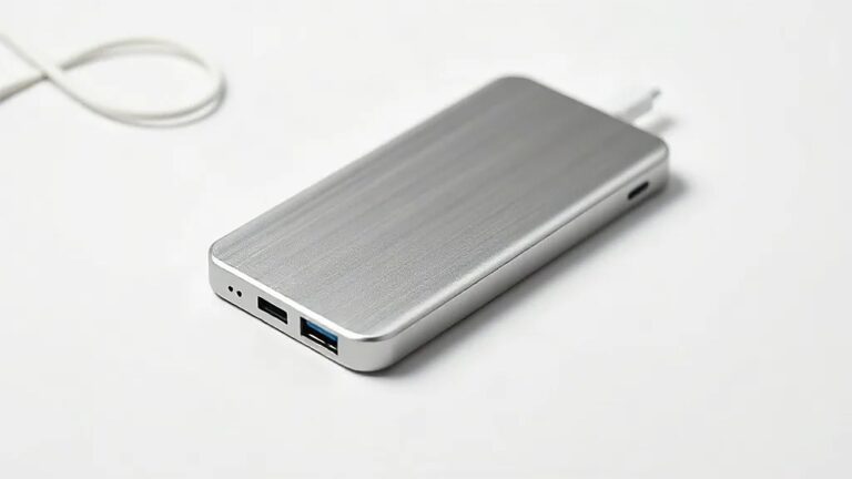 Xiaomi manyetik powerbank'in fırçalanmış alüminyum gövdesi ve yan yüzündeki şarj girişleri (Temsili görsel)